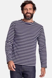 Armor Lux Langarmshirt Houat Dunkelblau/Schwarz