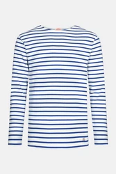 Armor Lux Langarmshirt Houat Blau/Dunkelblau