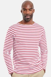 Armor Lux Langarmshirt Houat Rot/Dunkelrot/Bordeaux