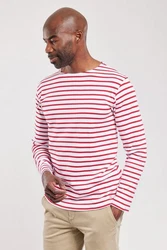 Armor Lux Langarmshirt Houat Rot/Dunkelrot/Bordeaux