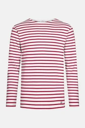 Armor Lux Langarmshirt Houat Rot/Dunkelrot/Bordeaux