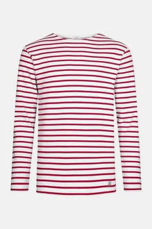 Armor Lux Langarmshirt Houat Rot/Dunkelrot/Bordeaux
