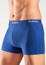 Buffalo Boxer mit Overlock-Nähten vorn rot/royalblau/anthrazit