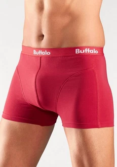 Buffalo Boxer mit Overlock-Nähten vorn rot/royalblau/anthrazit Buffalo Boxer mit Overlock-Nähten vorn rot/royalblau/anthrazit