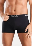Buffalo Boxer mit Overlock-Nähten vorn schwarz/schwarz/schwarz