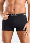 Buffalo Boxer mit Overlock-Nähten vorn olivgrn/grau/meliert/schwarz