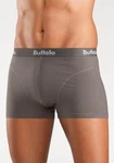 Buffalo Boxer mit Overlock-Nähten vorn lila/petrol/grau