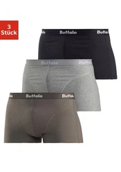 Buffalo Hipster Boxershorts Herren olivgrün/grau/meliert/schwarz