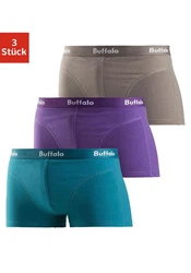 Buffalo Hipster Boxershorts Herren lila/petrol/grau
