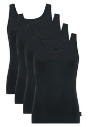 sloggi Unterhemd 24/7 (4er Pack, Spar-Set) Schwarz