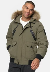 Indicode Winterjacke INZakai Dunkelgrün/Grün/Khaki/Beige