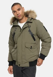 Indicode Winterjacke INZakai Dunkelgrün/Grün/Khaki/Beige