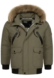Indicode Winterjacke INZakai Dunkelgrün/Grün/Khaki/Beige