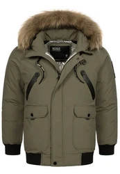 Indicode Winterjacke INZakai Dunkelgrün/Grün/Khaki/Beige