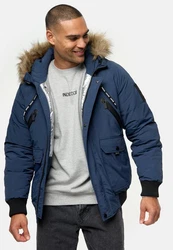 Indicode Winterjacke INZakai Hellblau/Dunkelblau/Blau