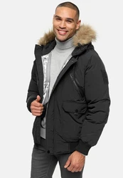 Indicode Winterjacke INZakai Schwarz/Dunkelgrau