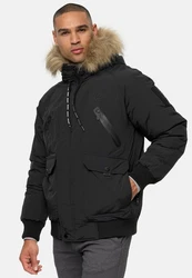 Indicode Winterjacke INZakai Schwarz/Dunkelgrau