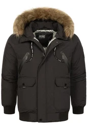 Indicode Winterjacke INZakai Schwarz/Dunkelgrau