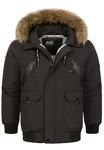 Indicode Winterjacke INZakai Schwarz/Dunkelgrau