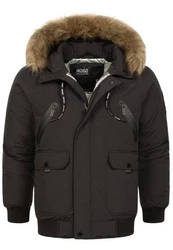 Indicode Winterjacke INZakai Schwarz/Dunkelgrau