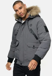 Indicode Winterjacke INZakai Hellgrau/Grau/Dunkelgrau