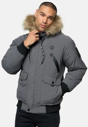 Indicode Winterjacke INZakai Hellgrau/Grau/Dunkelgrau