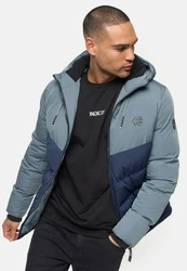 Indicode Winterjacke INAgiotis Grau/Hellblau/Dunkelblau/Blau/Schwarz