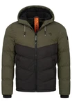Indicode Winterjacke INAgiotis Dunkelgrün/Grün