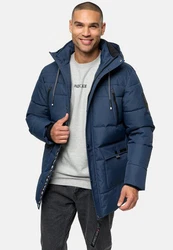 Indicode Winterjacke INWess Dunkelblau/Blau/Hellblau