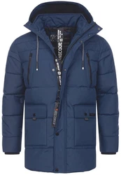 Indicode Winterjacke INWess Dunkelblau/Blau/Hellblau