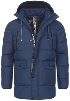 Indicode Winterjacke INWess Dunkelblau/Blau/Hellblau