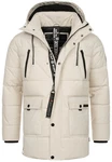 Indicode Winterjacke INWess Beige/Khaki/Weiß