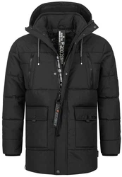 Indicode Winterjacke INWess Schwarz/Dunkelgrau/Grau