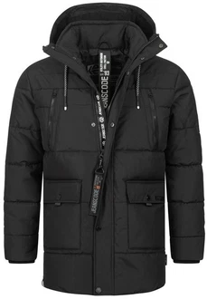 Indicode Winterjacke INWess Schwarz/Dunkelgrau/Grau