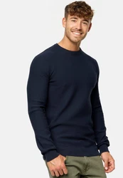 Indicode Strickpullover INLourdes Dunkelblau