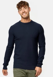 Indicode Strickpullover INLourdes Dunkelblau