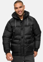 Indicode Herren Steppjacke INPaulix Schwarz