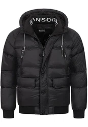 Indicode Herren Steppjacke INPaulix Schwarz