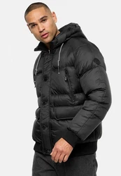 Indicode Herren Steppjacke INPaulix Schwarz