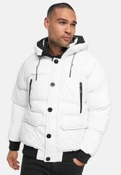 Indicode Herren Steppjacke INPaulix Offwhite