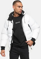 Indicode Herren Steppjacke INPaulix Offwhite