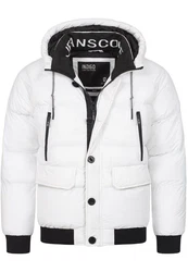 Indicode Herren Steppjacke INPaulix Offwhite