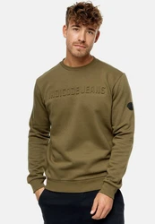 Indicode Strickpullover INAvant Dunkelgrün/Khaki/Beige