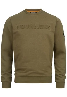 Indicode Strickpullover INAvant Dunkelgrün/Khaki/Beige