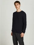 JACK & JONES Herren Jjehill Knit Crew Neck Noos Pullover Schwarz/Dunkelblau