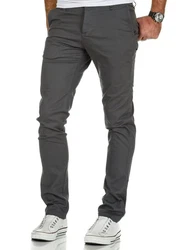 REPUBLIX Herren Regular Slim Stretch Chino Hose Fit R7009 Khaki/Dunkelgrün/Dunkelgrau/Hellgrau