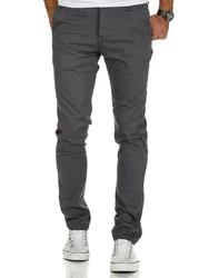 REPUBLIX Herren Regular Slim Stretch Chino Hose Fit R7009 Khaki/Dunkelgrün/Dunkelgrau/Hellgrau