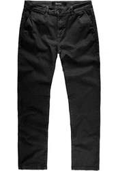 REPUBLIX Herren Regular Slim Stretch Chino Hose Fit R7009 Schwarz/Khaki