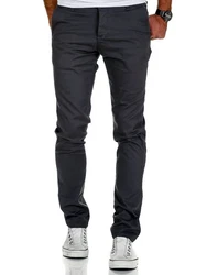 REPUBLIX Herren Regular Slim Stretch Chino Hose Fit R7009 Dunkelgrau/Dunkelblau/Grau/Khaki/Dunkelbraun