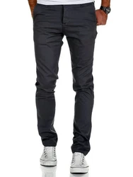 REPUBLIX Herren Regular Slim Stretch Chino Hose Fit R7009 Dunkelgrau/Dunkelblau/Grau/Khaki/Dunkelbraun